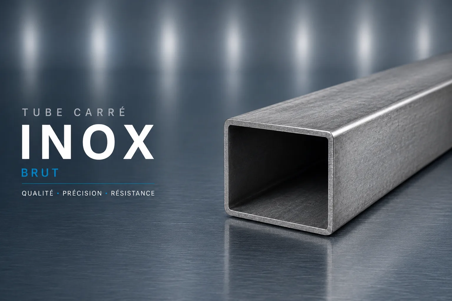 Tube carré Inox 304L brut