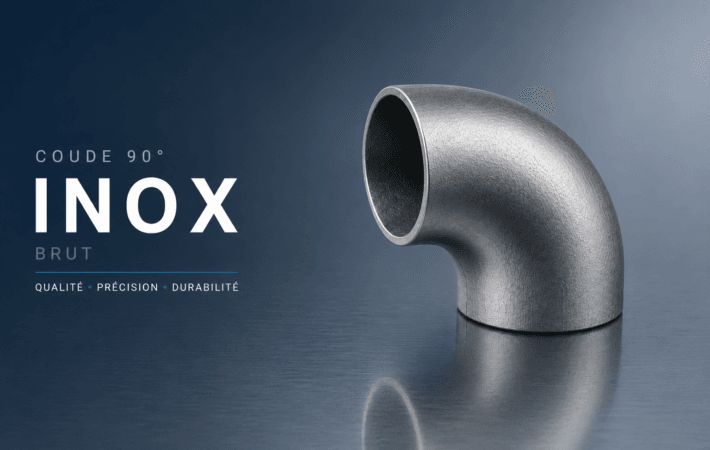 Coude 90° Inox 304L roulé soudé brut