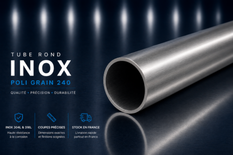 Tube rond Inox 304L brossé
