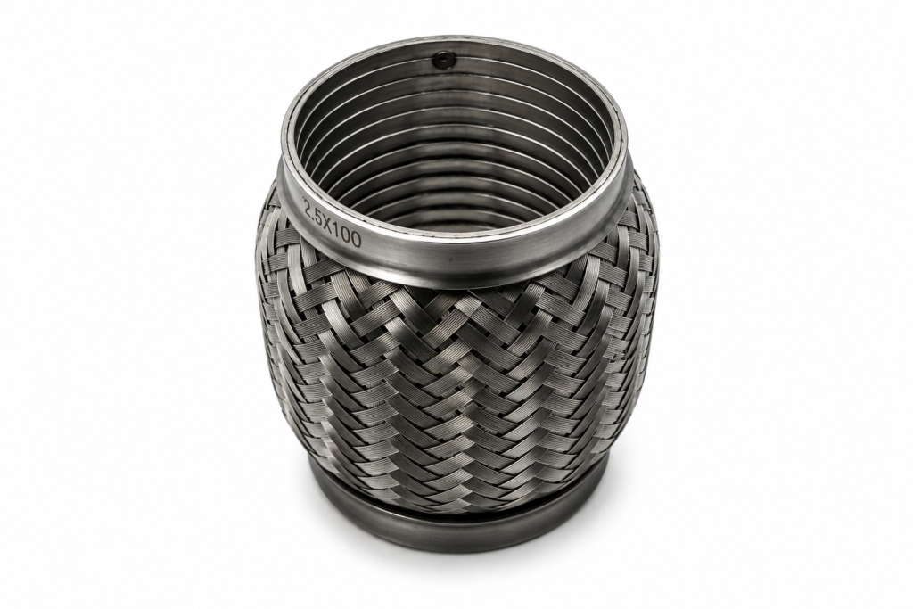 Tresse échappement Inox — Longueur 100 mm