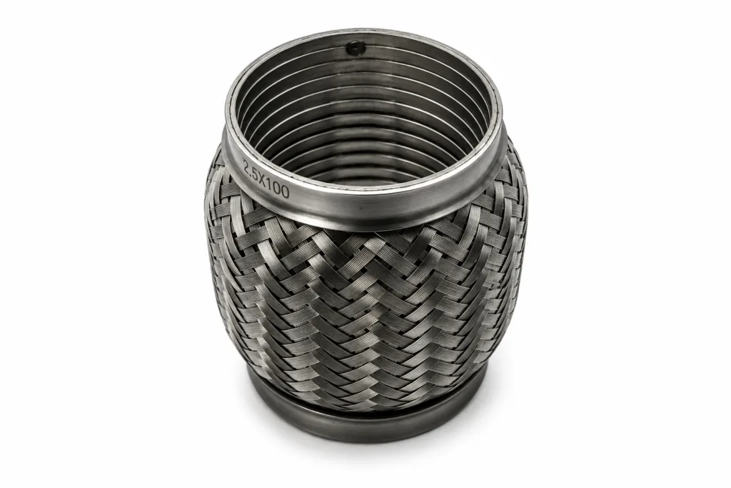 Tresse échappement Inox — Longueur 100 mm