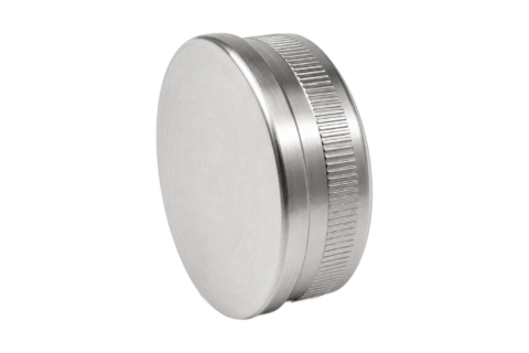 Bouchon plat — Tube ∅42,4 mm — Inox 304 brossé