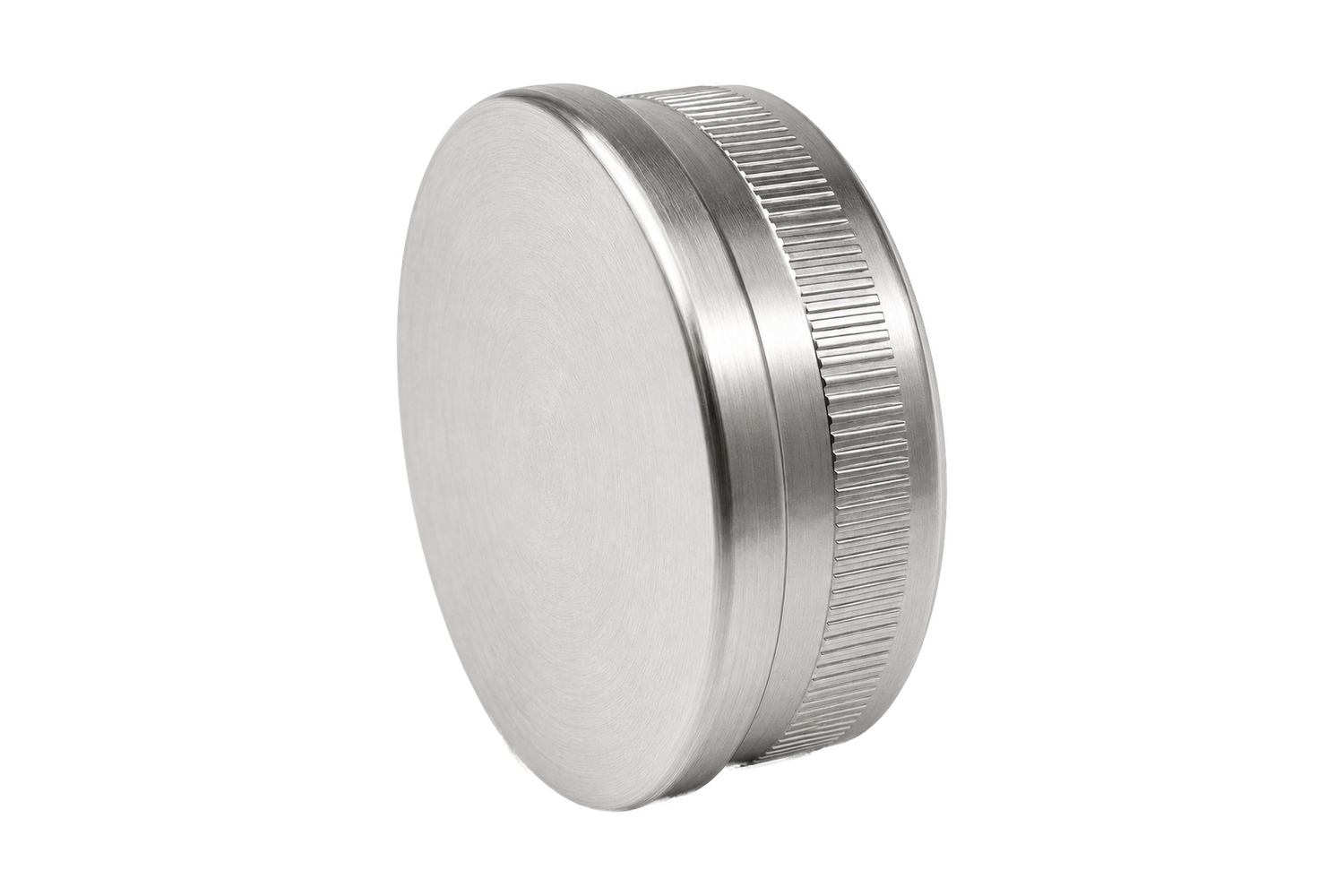 Bouchon plat — Tube ∅42,4 mm — Inox 304 brossé