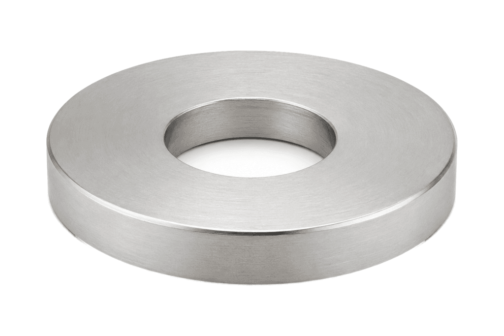 Cache platine H.17 mm — Tube ∅42,4 mm — Inox 304 brossé