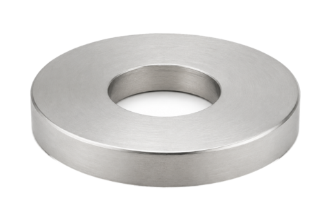 Cache platine H.17 mm — Tube ∅42,4 mm — Inox 304 brossé