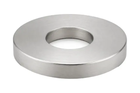Cache platine H.17 mm — Tube ∅42,4 mm — Inox 304 brossé