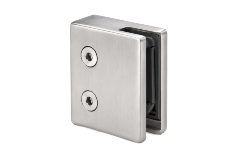 Pince à verre 45 x 45 mm — Inox 304 brossé
