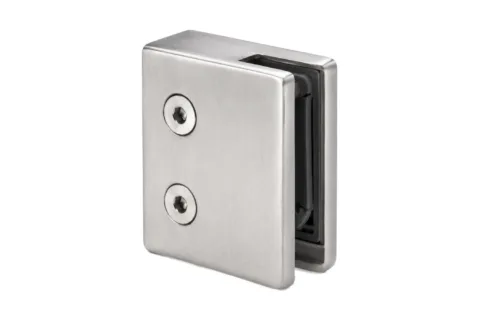 Pince à verre 45 x 45 mm — Inox 304 brossé