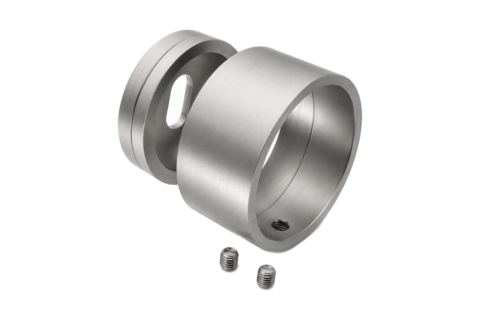 Platine murale — Tube ∅42,4 mm — Inox 304 brossé