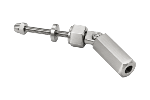 Tendeur de câble ∅4/5 mm hexagonal orientable — Inox 316