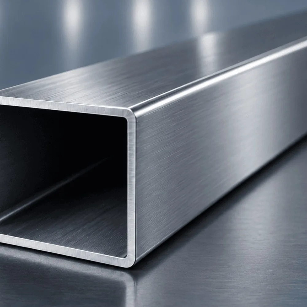 Tube carré Inox 304L brossé